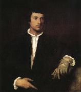 TIZIANO Vecellio Those who wear gloves Spain oil painting artist